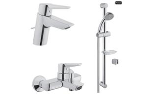 Набор смесителей Vitra Solid S, 3 в 1 (раковина, в/д, душ. гарнитур)