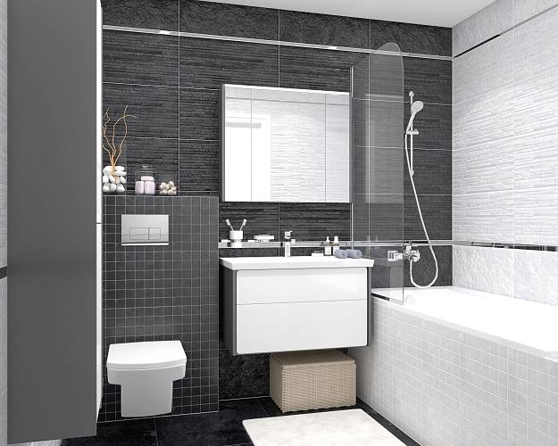 Hard Мозаика белый 30х30