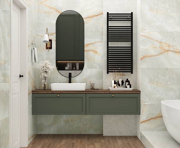 Onyx Dawn Mint Керамогранит зеленый 60x120 Полированный