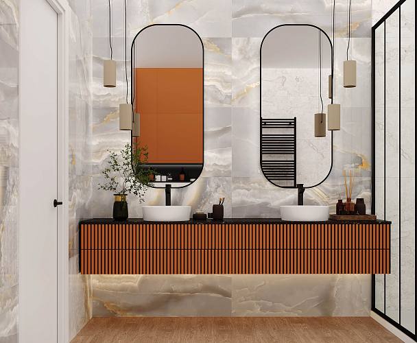Onyx Azul Керамогранит серый 60x120 Полированный