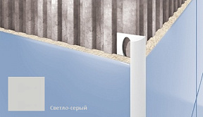 Профиль для плитки CEZAR внешний 7мм светло-серый