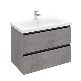 Тумба подвесная ELECTRA 80 под умыв-к Creavit Ideal 80, хромикс серебро, LE-WCAB-80-323