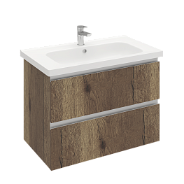 Тумба подвесная ELECTRA 80 под умыв-к Creavit Ideal 80, дуб Рока, LE-WCAB-80-222