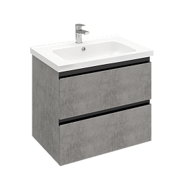 Тумба подвесная ELECTRA 70 под умыв-к Creavit Ideal 70, хромикс серебро, арт. LE-WCAB-70-123