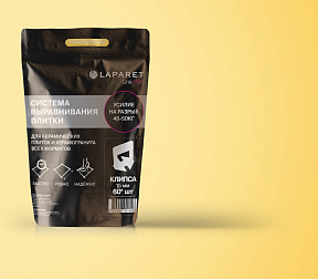 Система выравнивания плитки LAPARET STUDIO PRO: Клипса 1,5 мм, 60шт.